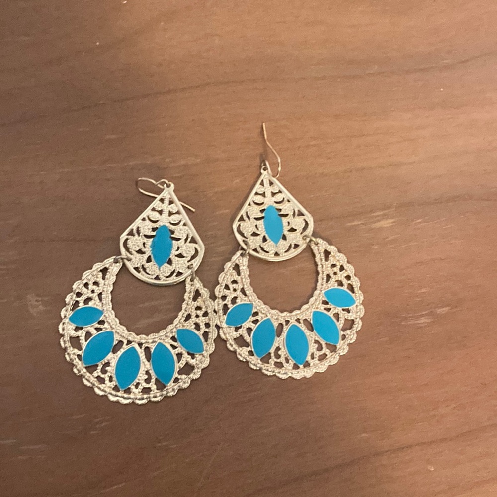 Large earrings